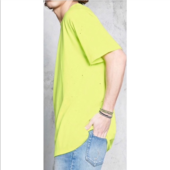 21 Men Distressed Cotton-Blend Tee Sz M - Picture 3 of 10